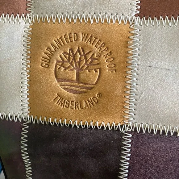 Timberland Patchwork Knee-High Leather Boots Size 11 - Picture 14 of 16